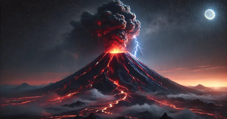 éclairs volcaniques