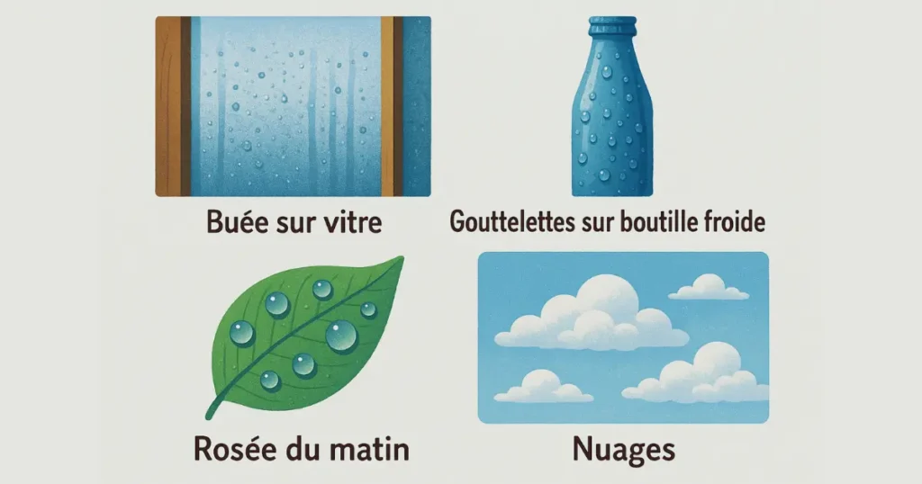 Exemples de condensation