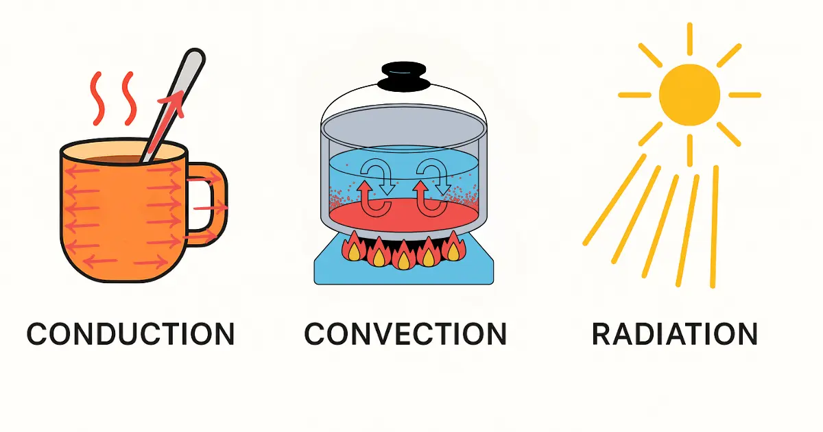 Conduction, Convection et Radiation