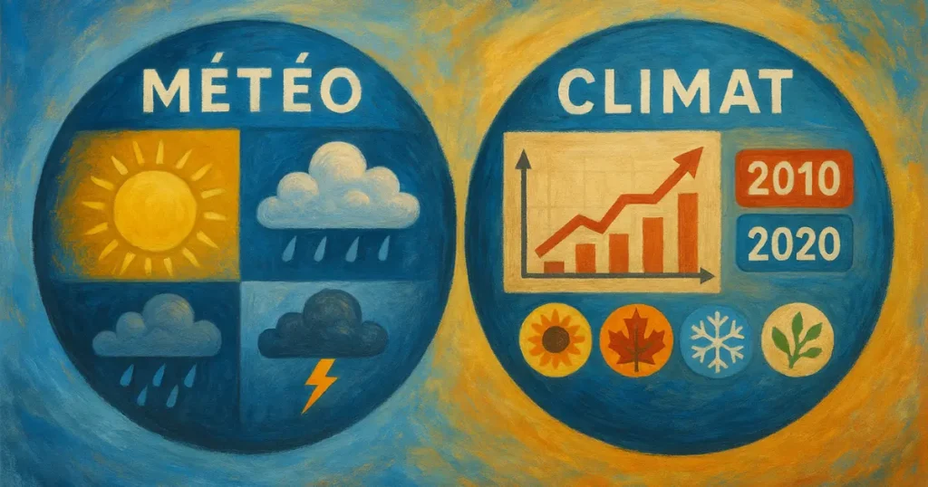 différences entre météo et climat